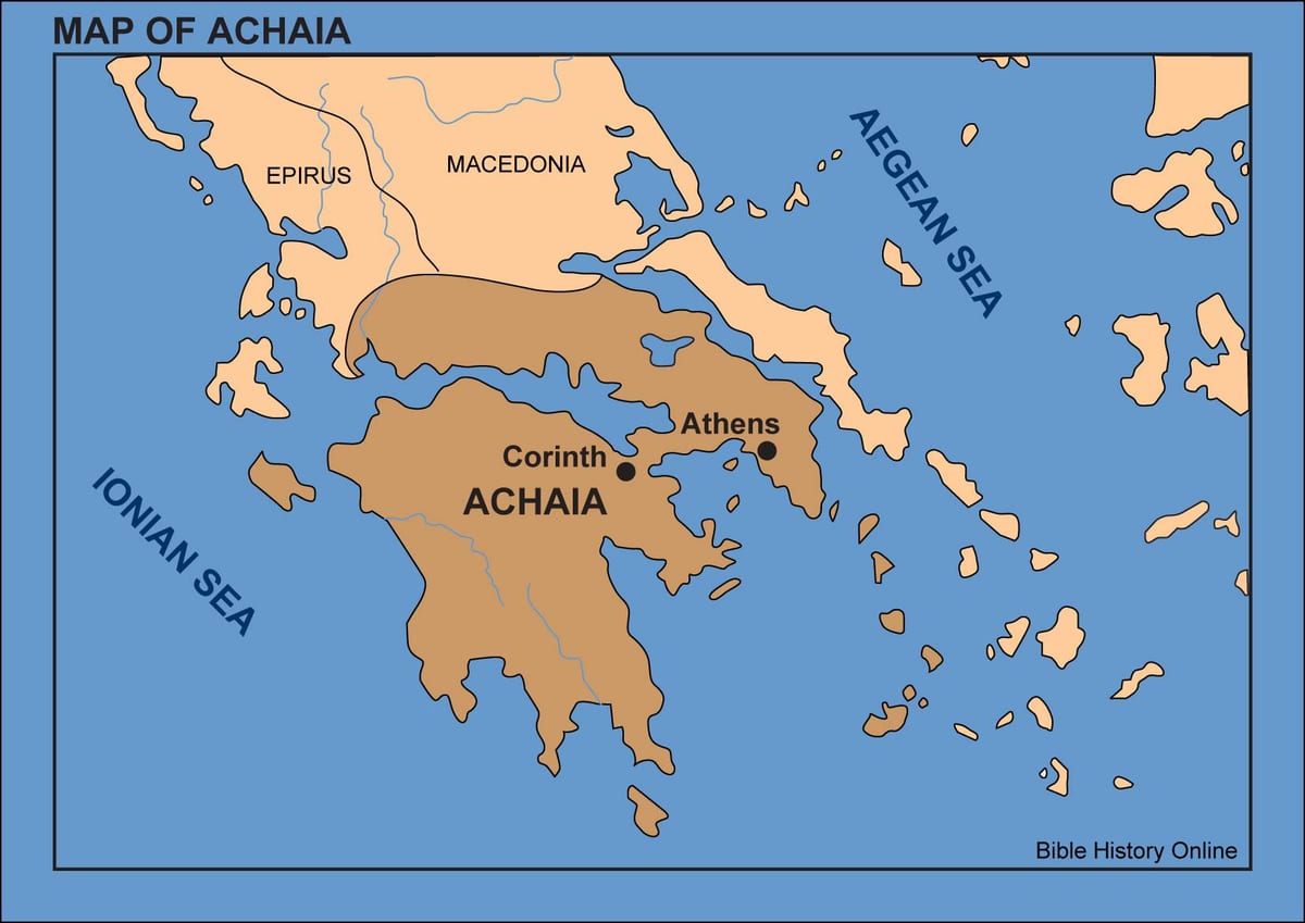 карта Коринф