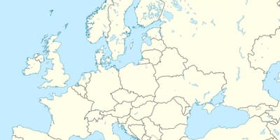 Греция на карте Европы