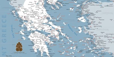 Карта Древней Греции