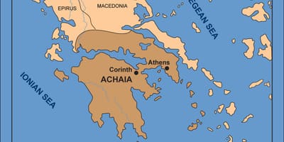 Карта Коринф