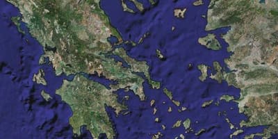 Карта спутниковая Греции