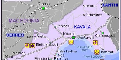 Карта Кавала, Греция