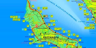 Карта ситонии Греция
