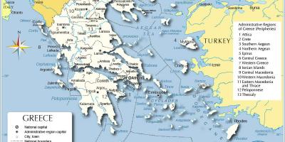 Карта Греции и соседних стран