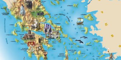 Туристическая карта Греции
